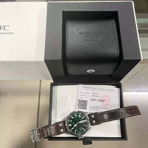 IWC Big Pilot IW501015 46.2mm Stainless steel Green 7