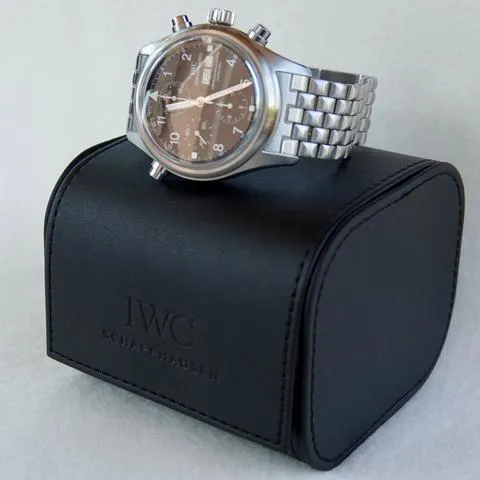 IWC Pilot Double Chronograph IW3711 42mm Stainless steel Black 11