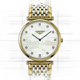 Longines La Grande Classique L47092887 Yellow Gold PVD White