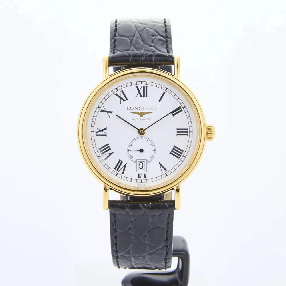 Longines Présence L4.905.2.11.2 40mm Yellow gold and Stainless steel White