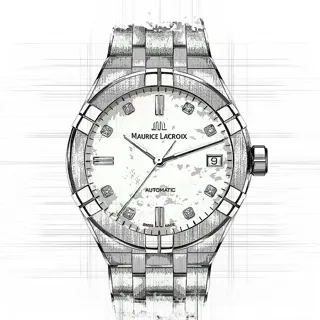 Maurice Lacroix AIKON AI6007-SS002-170-1 Stainless steel White