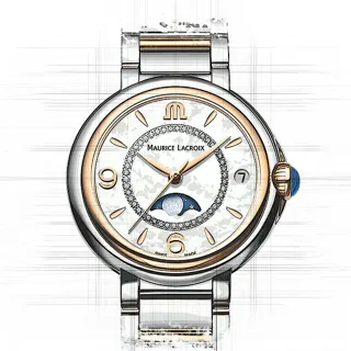 Maurice Lacroix Fiaba Moon Phase FA1084-PVP13-150-1 Stainless steel White