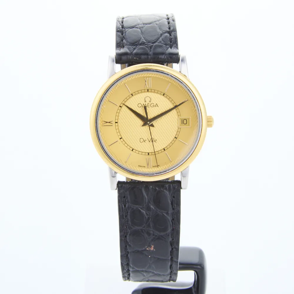 Omega De Ville 77141100 33mm Yellow gold and stainless steel Gold-coloured