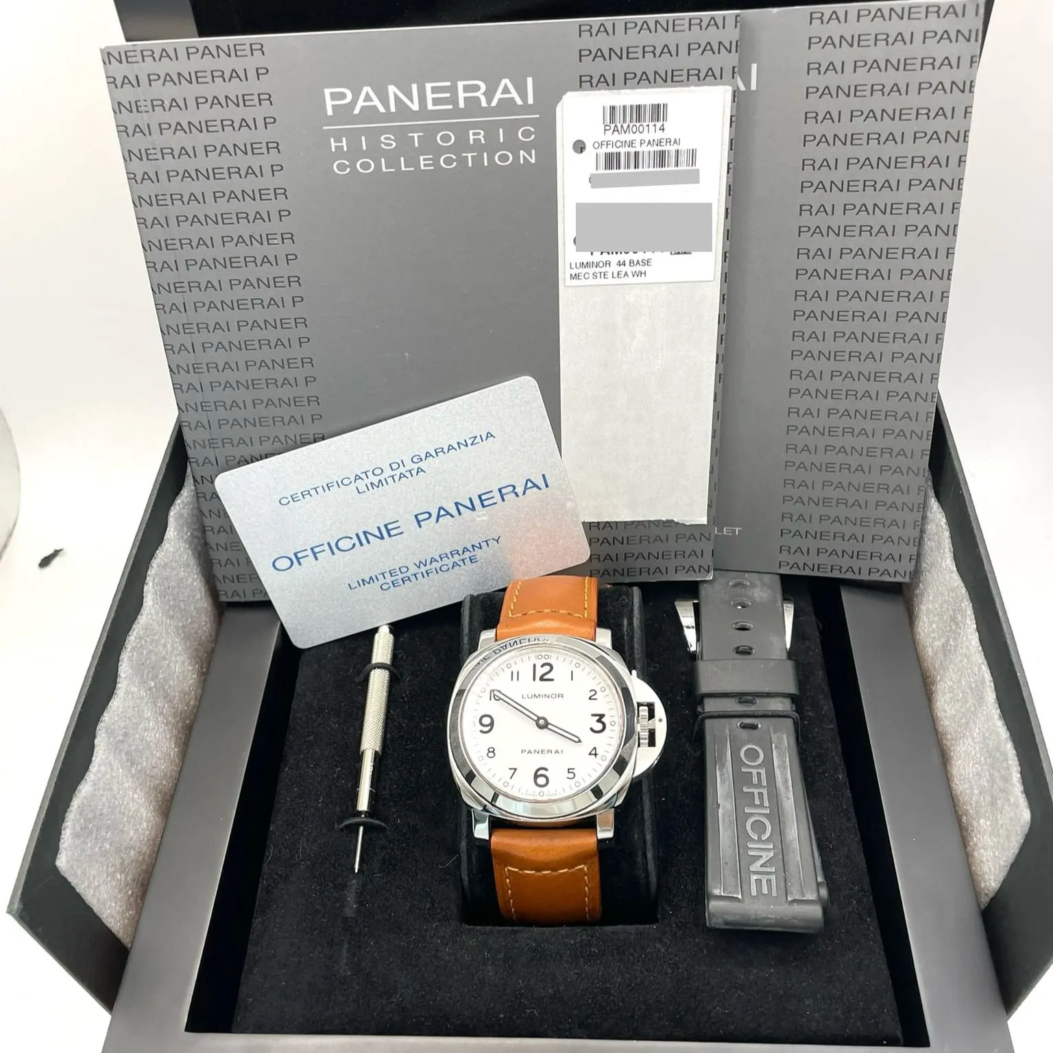 Panerai Luminor PAM 00114 44mm Stainless steel White 6