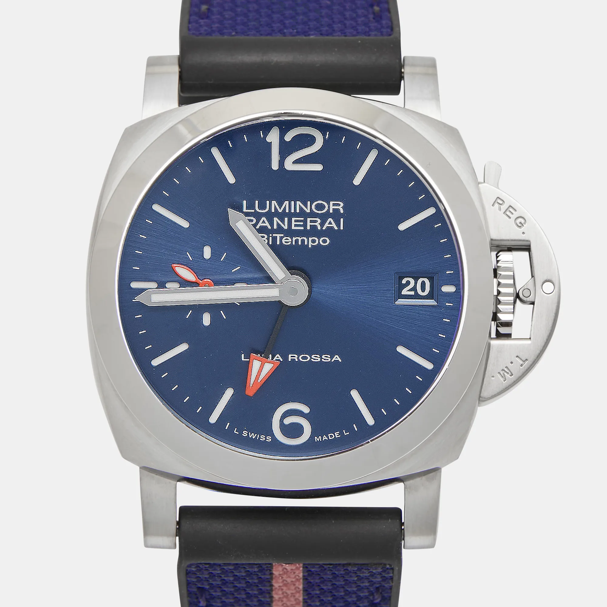 Panerai Luminor PAM01404 40mm Stainless steel Blue 2