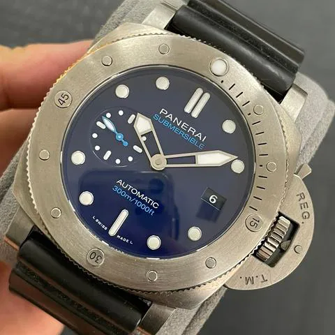 Panerai Submersible PAM 00692 47mm Titanium Blue 1