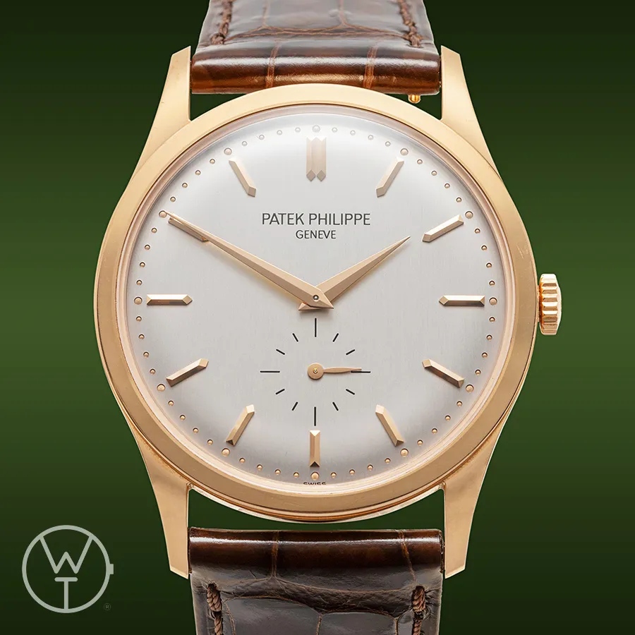 Patek Philippe Calatrava 5196R-001 37.5mm Rose gold Silver