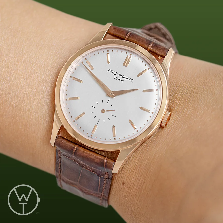 Patek Philippe Calatrava 5196R-001 37.5mm Rose gold Silver 1