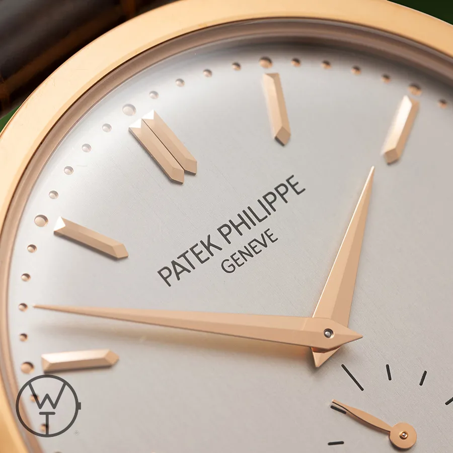 Patek Philippe Calatrava 5196R-001 37.5mm Rose gold Silver 2