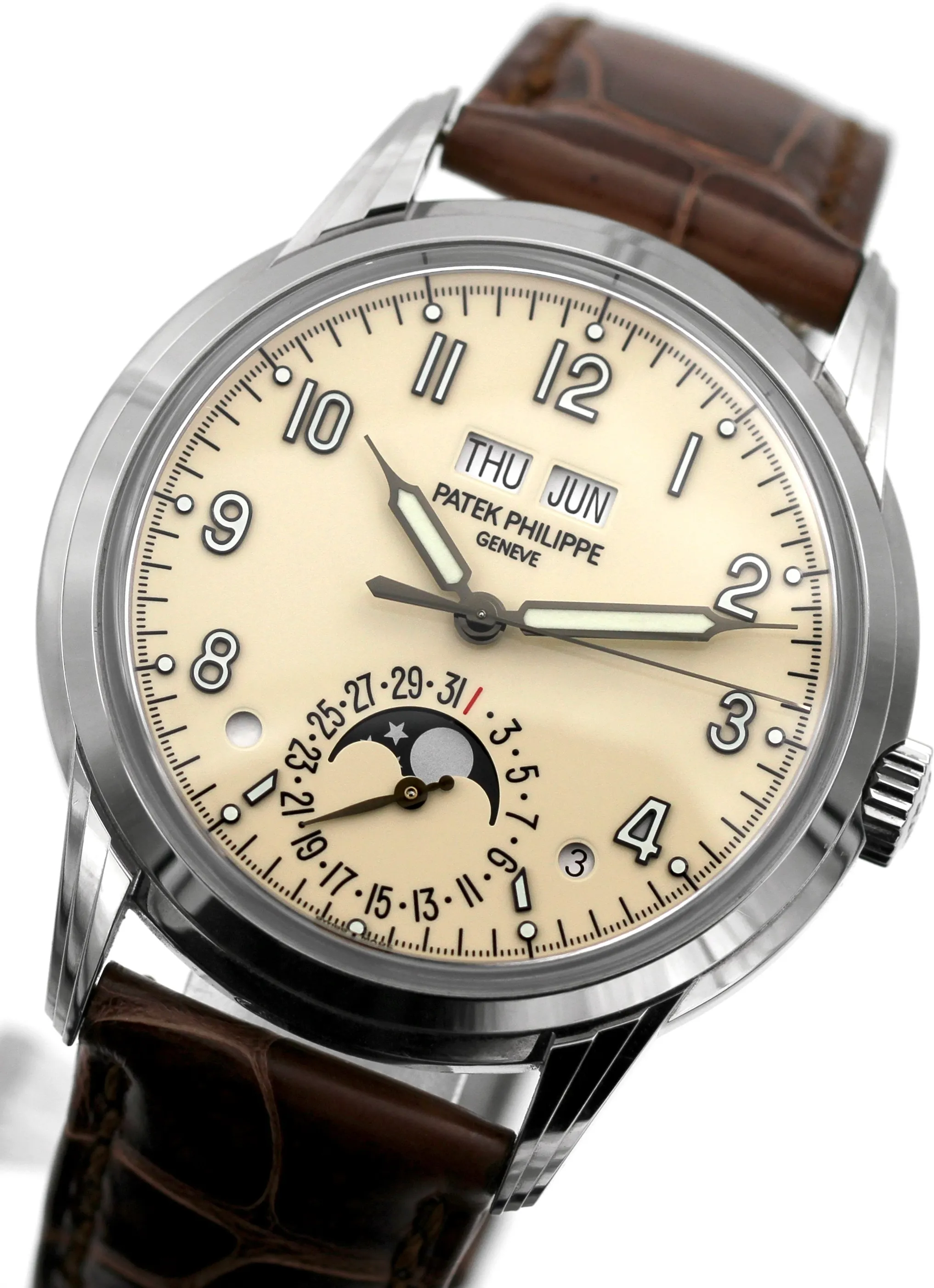 Patek Philippe Perpetual Calendar 5320G-001 40mm White gold Cream 3