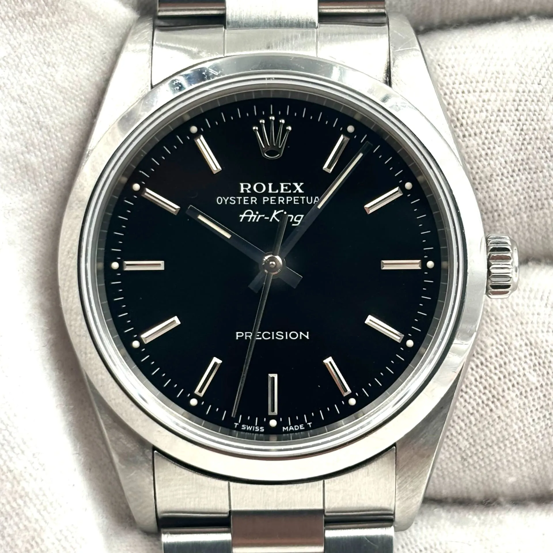 Rolex Air King 14000 34mm Stainless steel Black