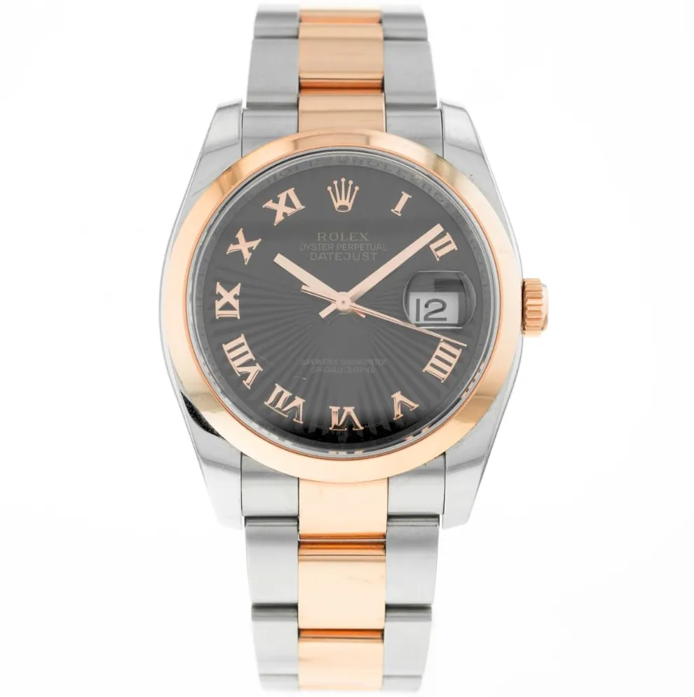 Rolex Datejust 36 116201 36mm Rose gold Black