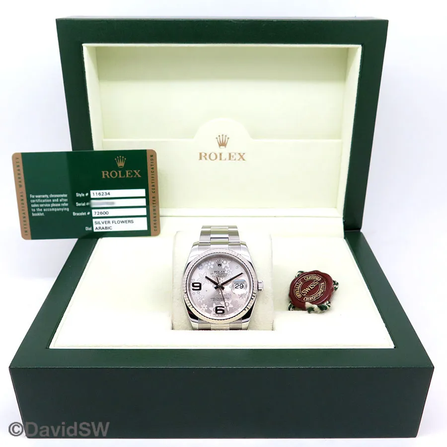 Rolex Datejust 36 116234 36mm 18K/SS Silver 1