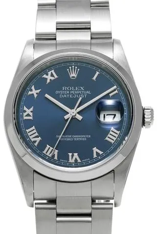 Rolex Datejust 36 16200 36mm Stainless steel Blue