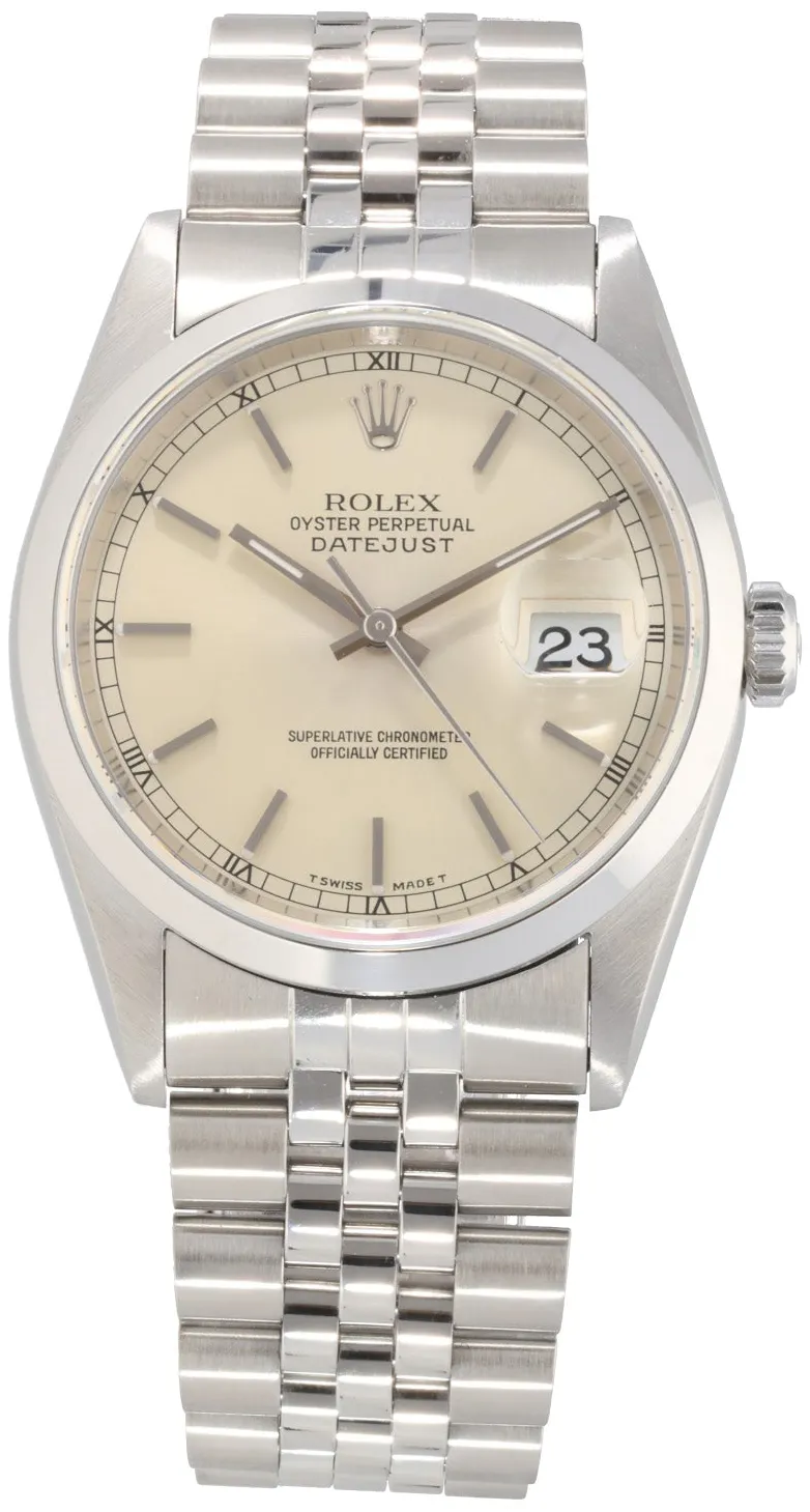 Rolex Datejust 36 16200 36mm Stainless steel Silver