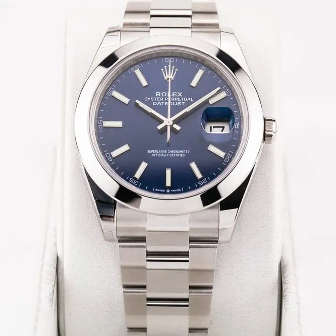 Rolex Datejust 41 126300-0001 41mm Oystersteel Blue