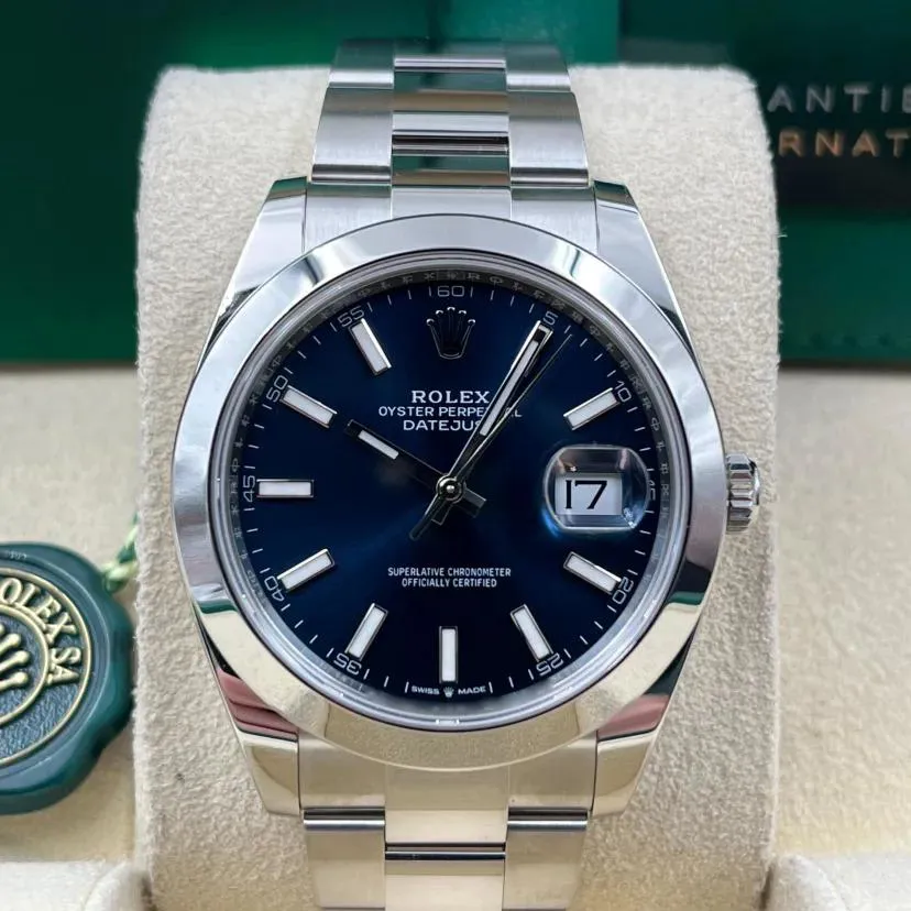 Rolex Datejust 41 126300-0001 41mm Oystersteel Blue