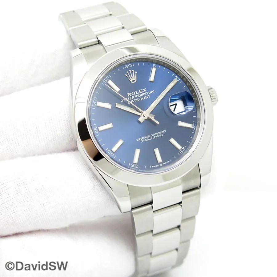 Rolex Datejust 41 126300 41mm Stainless steel Blue