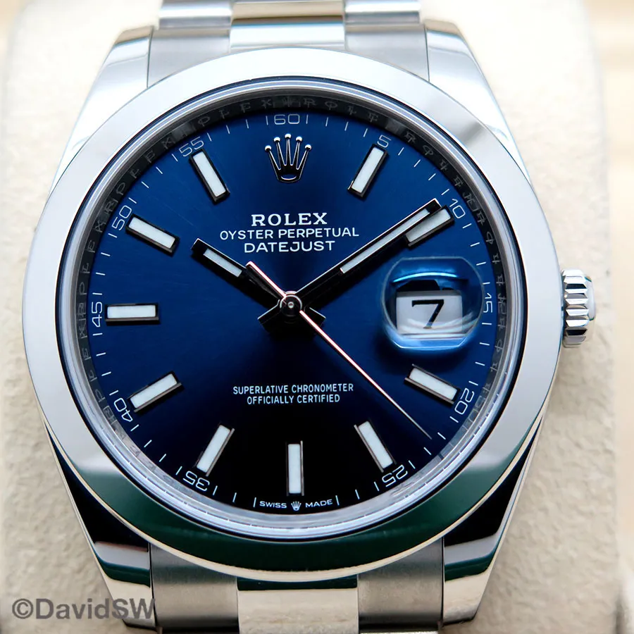 Rolex Datejust 41 126300 41mm Stainless steel Blue 2