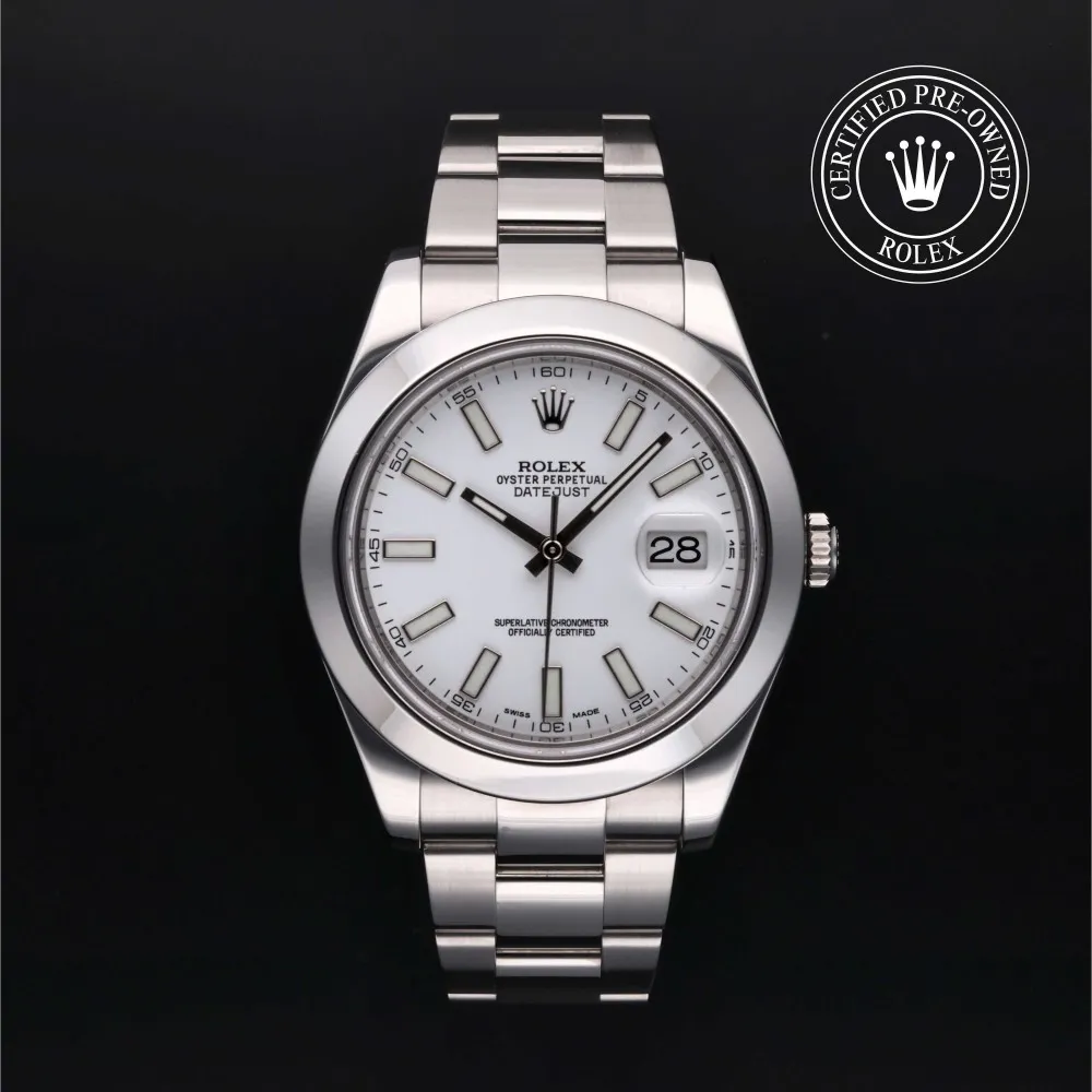 Rolex Datejust II 116300 41mm Oystersteel White