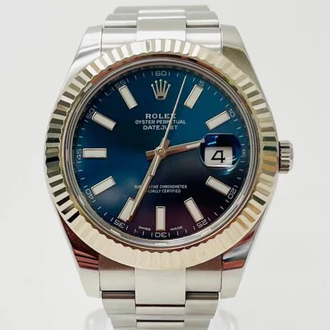 Rolex Datejust II 116334 41mm Stainless steel Blue