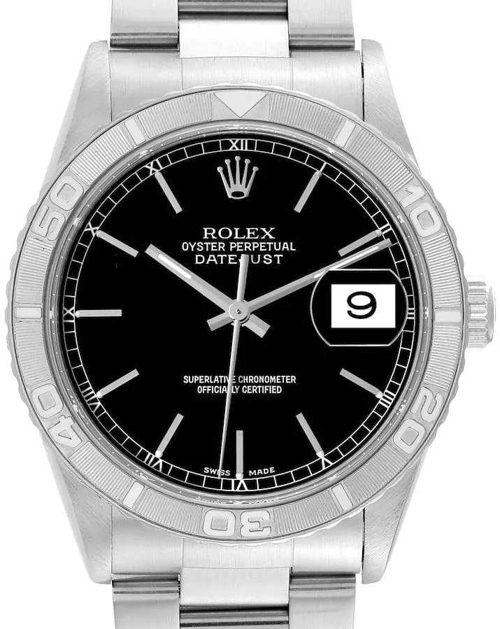 Rolex Datejust Turn-O-Graph 16264 36mm Stainless steel Black