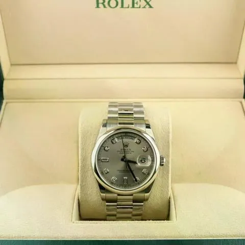 Rolex Day-Date 36 118206 36mm Platinum Gray