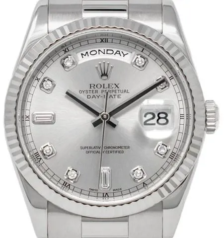 Rolex Day-Date 36 118239 36mm White gold Silver