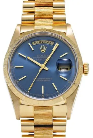 Rolex Day-Date 36 18248 36mm Yellow gold Blue