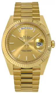 Rolex Day-Date 40 228238-0003 Yellow gold Champagne