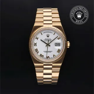 Rolex Day-Date 19018 18k yellow gold White