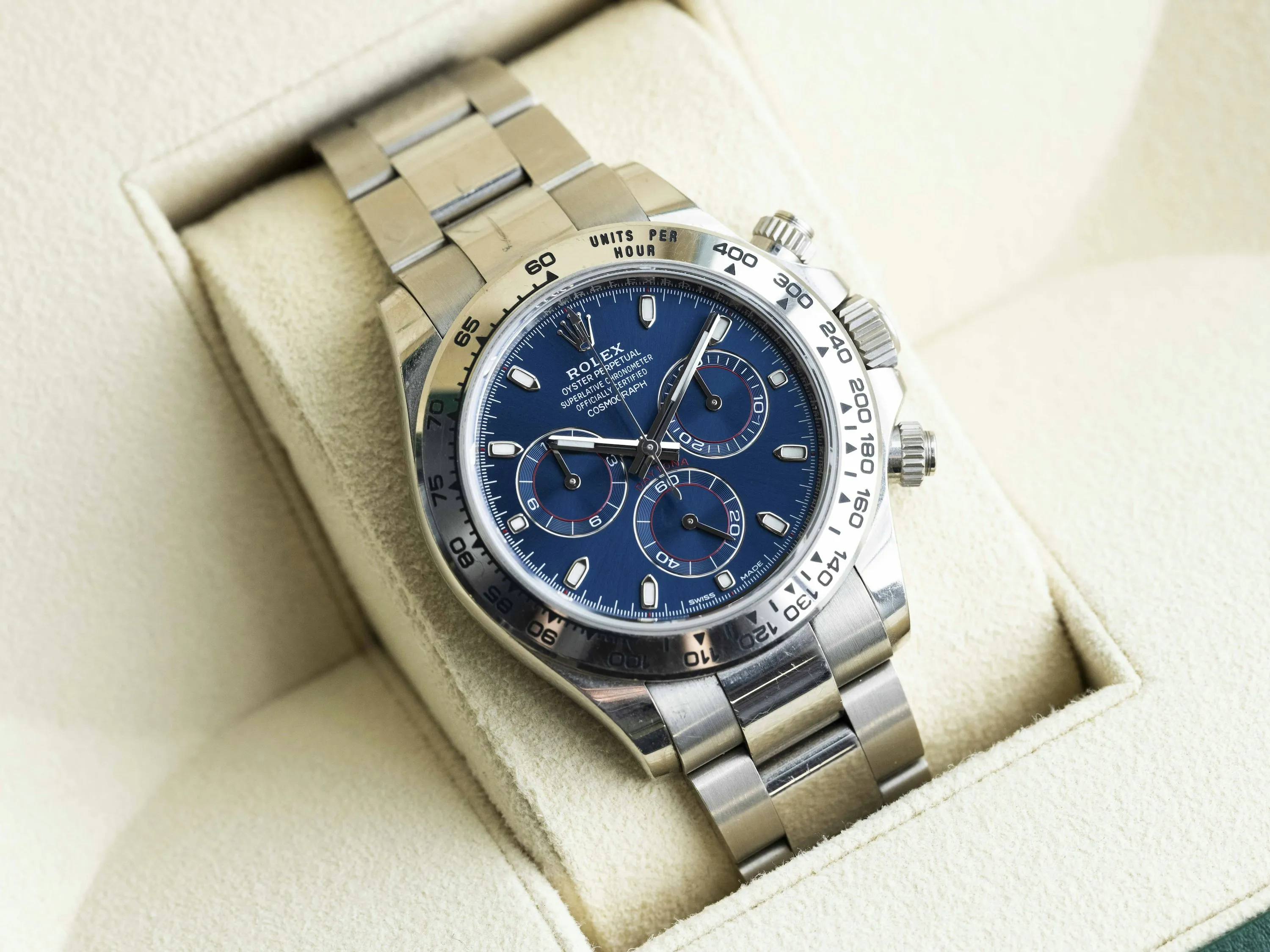 Rolex Daytona 116509 40mm White gold Blue 17