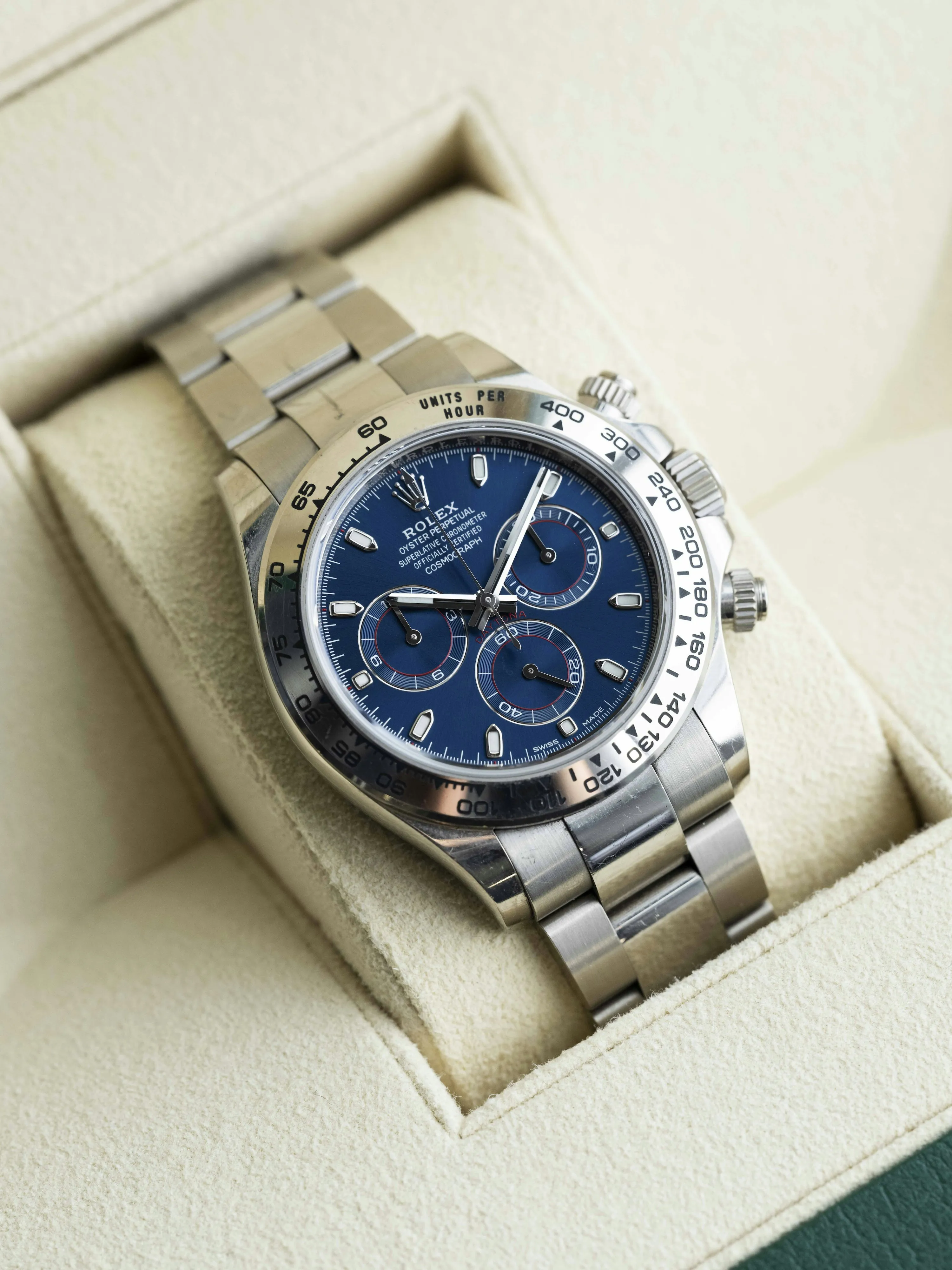 Rolex Daytona 116509 40mm White gold Blue 18