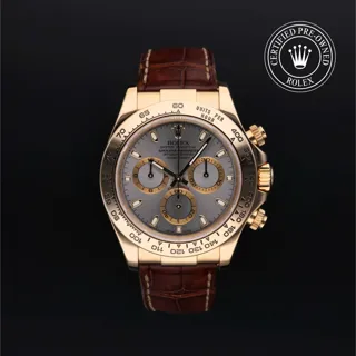 Rolex Daytona 116518 18k yellow gold Silver