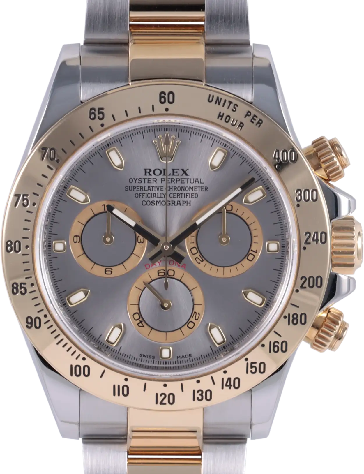 Rolex Daytona 116523-0041 40mm Yellow gold and Stainless steel Gray