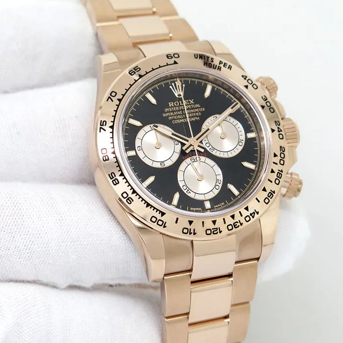 Rolex Daytona 126505-0001 40mm Everose gold Black