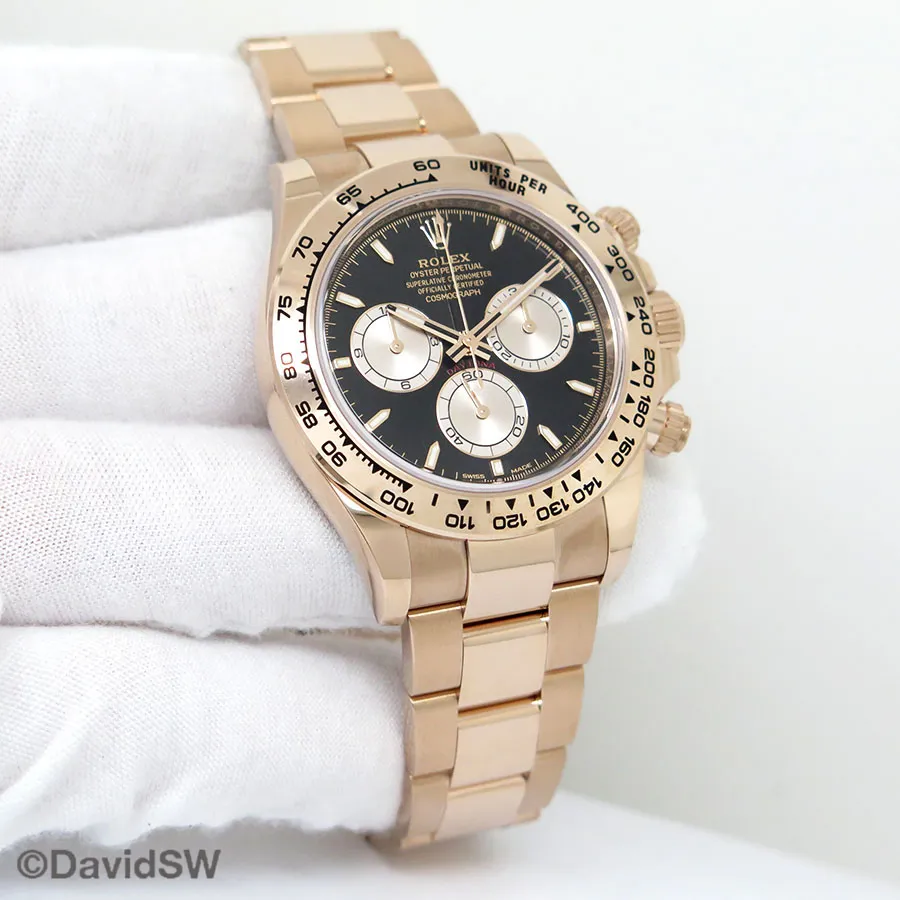 Rolex Daytona 126505 40mm Rose gold Black