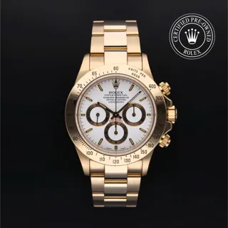 Rolex Daytona 16528 18k yellow gold White