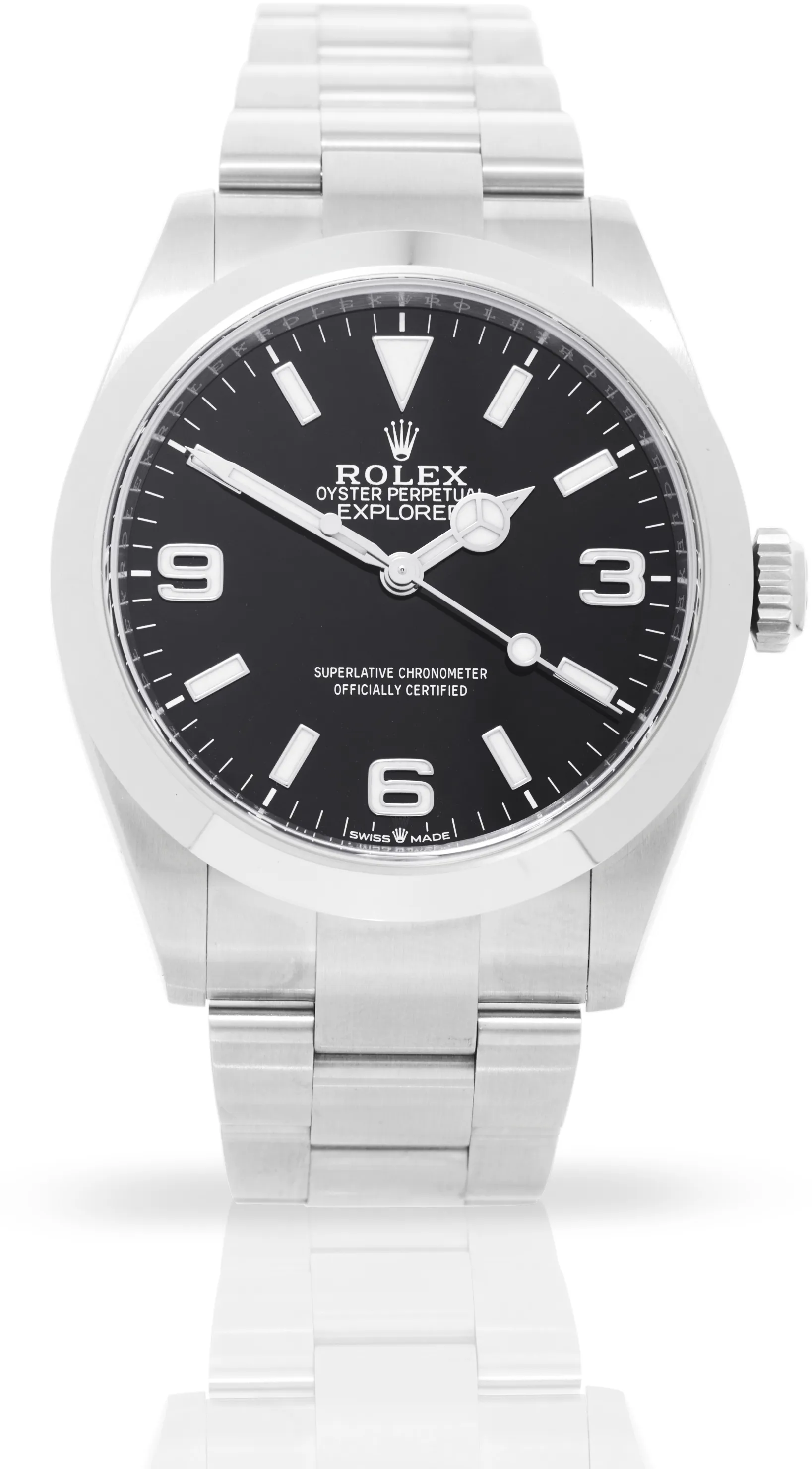 Rolex Explorer 224270 40mm Stainless steel Black Quarter Arabic