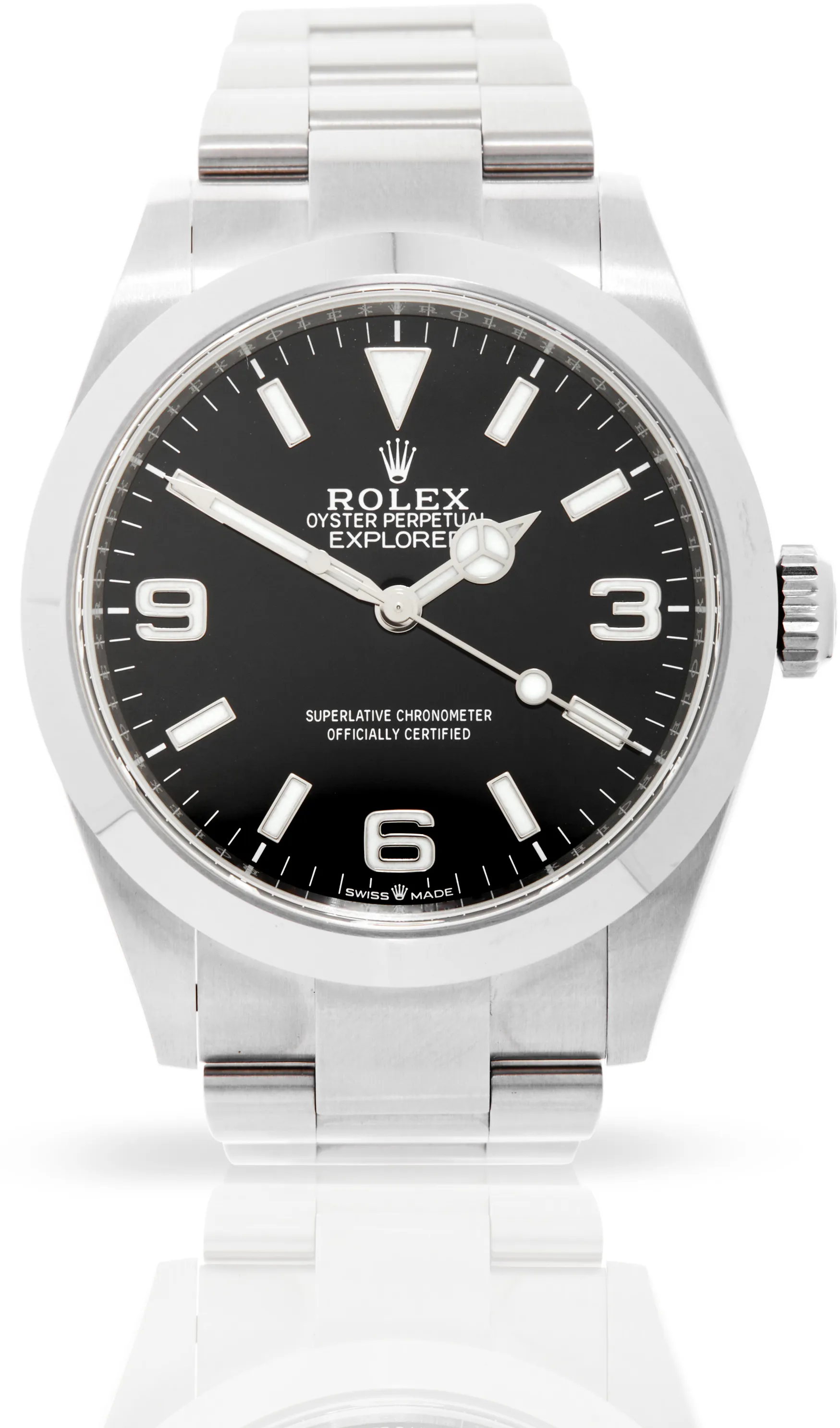 Rolex Explorer 224270 40mm Stainless steel Black Quarter Arabic