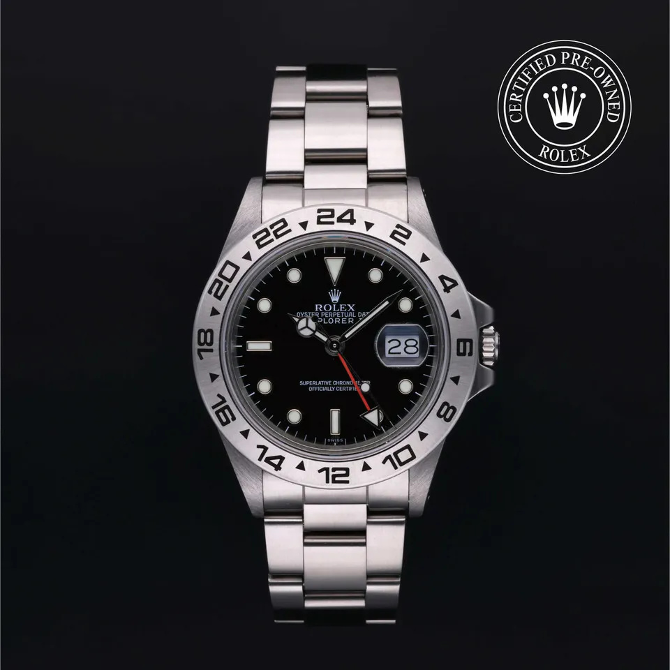 Rolex Explorer II 16550 40mm Stainless steel Black