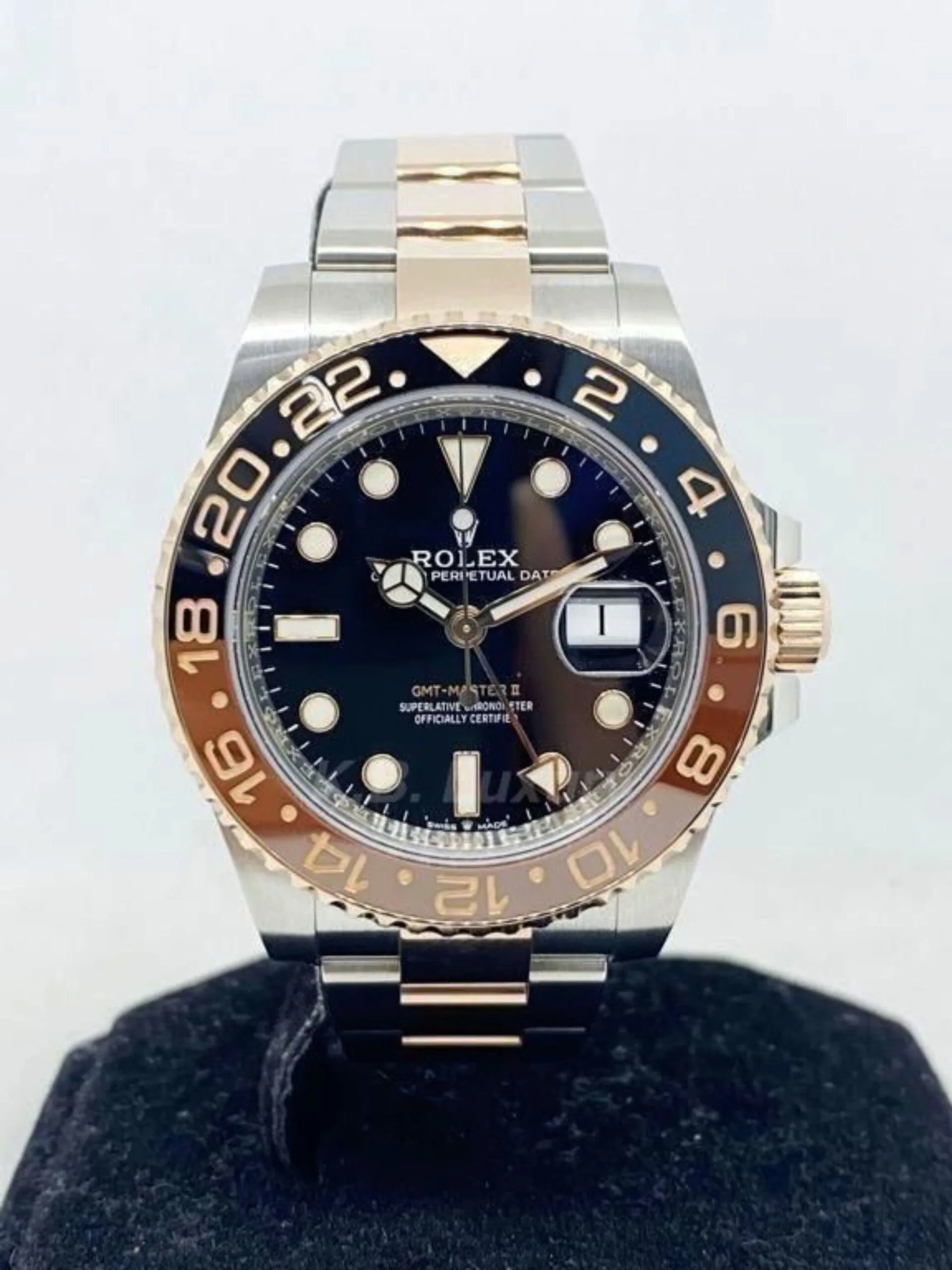 Rolex GMT-Master II 126711CHNR 40mm Stainless steel and Everose gold Black