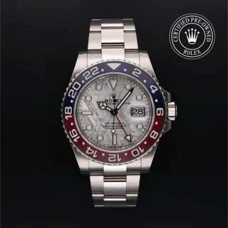 Rolex GMT-Master II 126719BLRO 18k white gold Gray