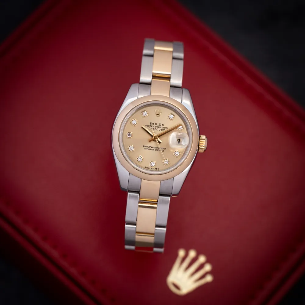 Rolex Lady-Datejust 179163 26mm Yellow gold and Stainless steel Champagne 6