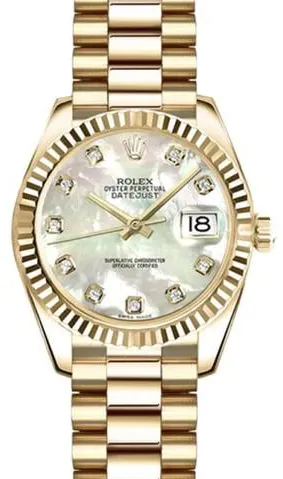 Rolex Lady-Datejust 179178 26mm Yellow gold Mother-of-pearl