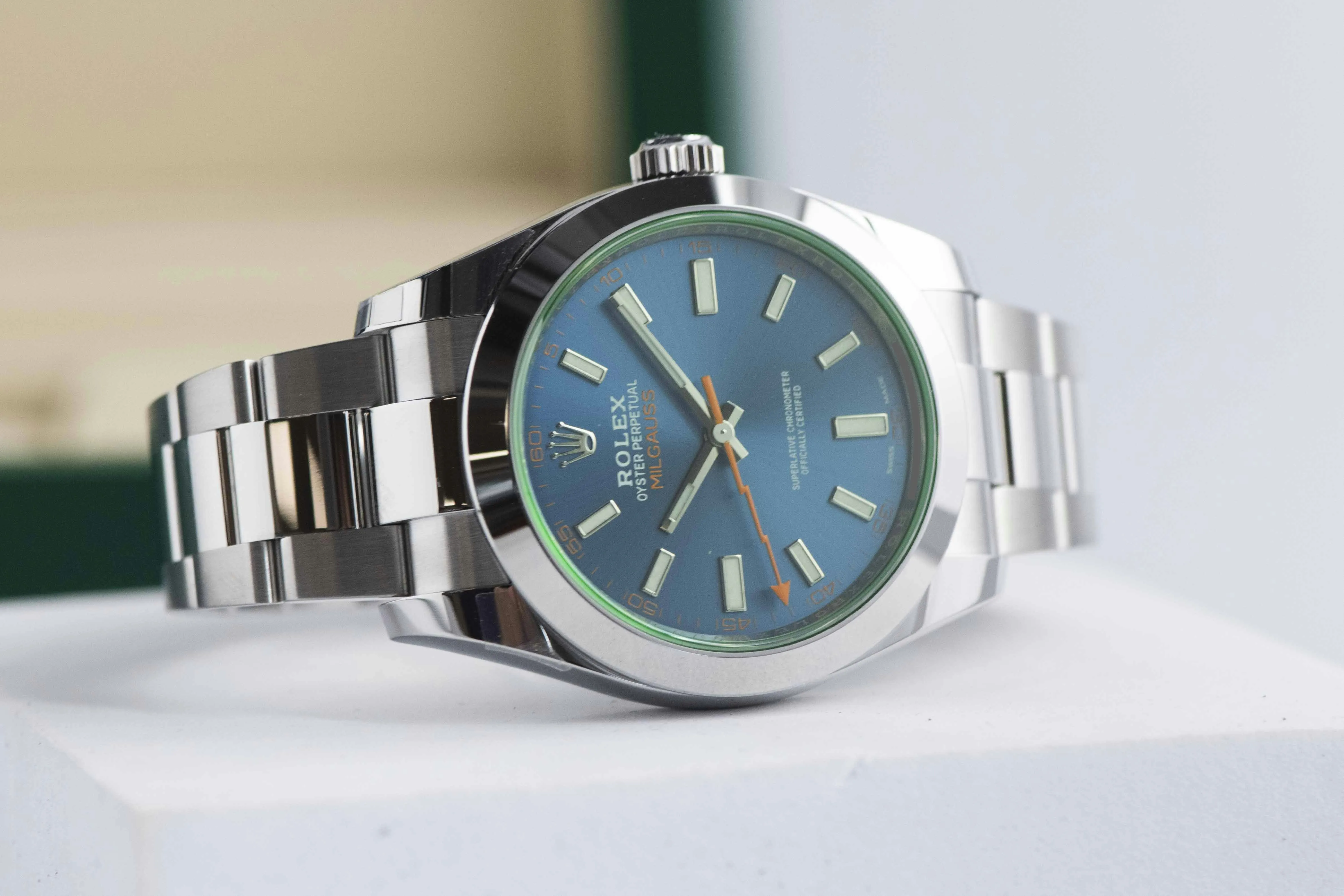 Rolex Milgauss 116400GV 40mm Stainless steel Blue