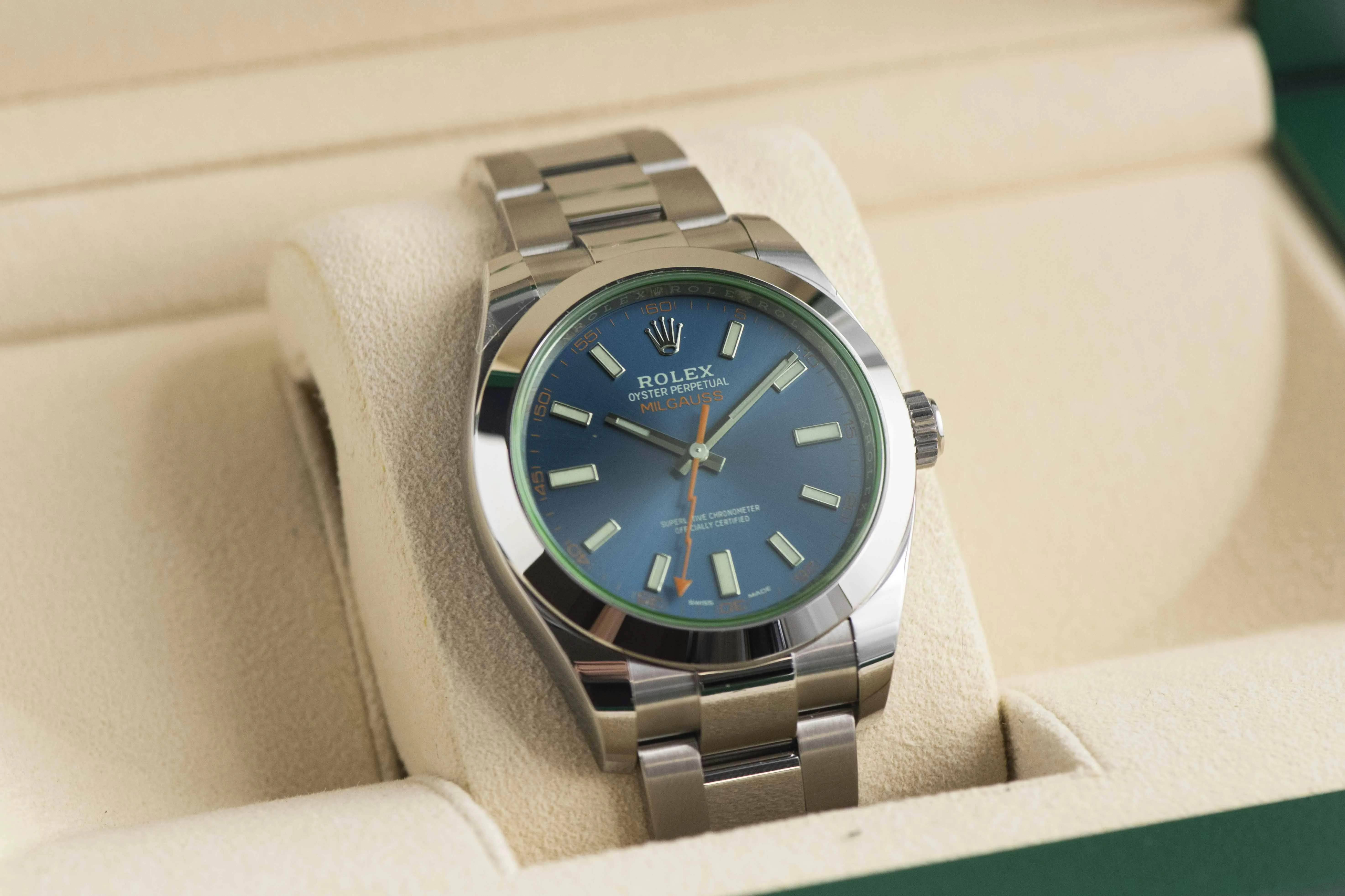 Rolex Milgauss 116400GV 40mm Stainless steel Blue 18