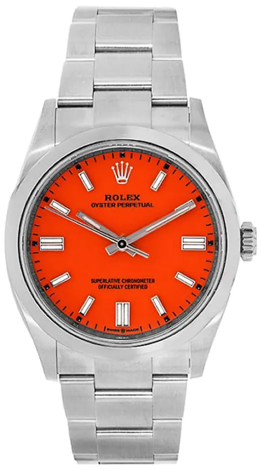 Rolex Oyster Perpetual 124300-0007 41mm Stainless steel Red