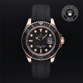 Rolex Yacht-Master 116655-0001 Ceramic and Rose gold Black