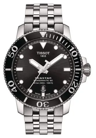 Tissot Seastar 1000 T120.407.11.051.00 Stainless steel Black